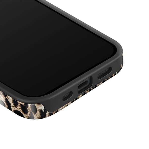 Skydd för iPhone 15 Pro Tough Antichock Modell Player Burga Leopard Svart