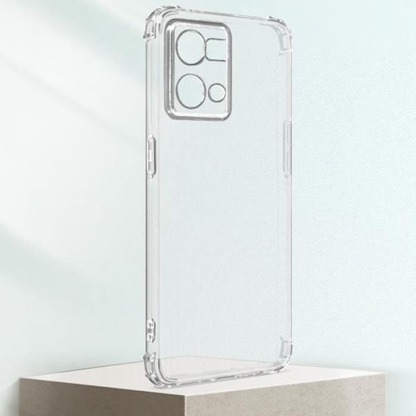 Skyddsfodral för Oppo Reno 7 - AVIZAR - Mjuk gel silikon - Förstärkta hörn - Genomskinlig Transparent