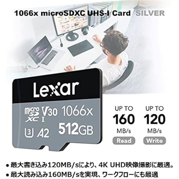 LEXAR 512GB 1066x Micro SDXC -muistikortti