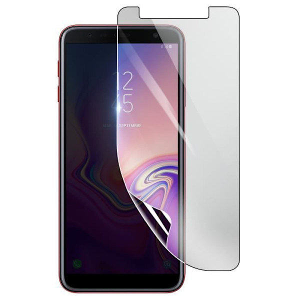 Skærmbeskytter - 3MK - Samsung Galaxy J6 Plus - Stødsikker Hydrogel - Gennemsigtig - Ridsefast Transparent