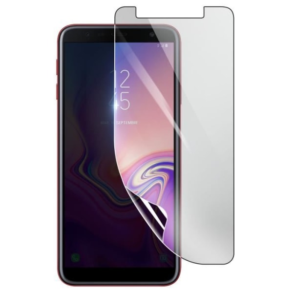 Skärmskydd - 3MK - Samsung Galaxy J6 Plus - Stötsäker Hydrogel - Genomskinlig - Reptålig Transparent