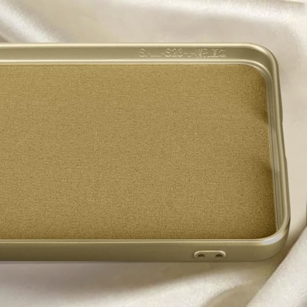 Etui til Samsung Galaxy S23 Plus - AVIZAR - Blødt - Gul - Metallisk effekt - Bløde finish Gul