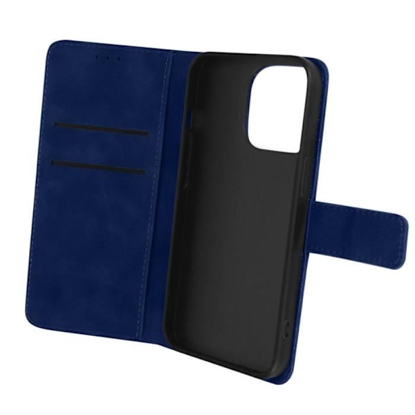 AVIZAR iPhone 14 Pro Pung-etui - Soft Touch mateffekt - Midnatsblå - Hård skal Midnattsblå