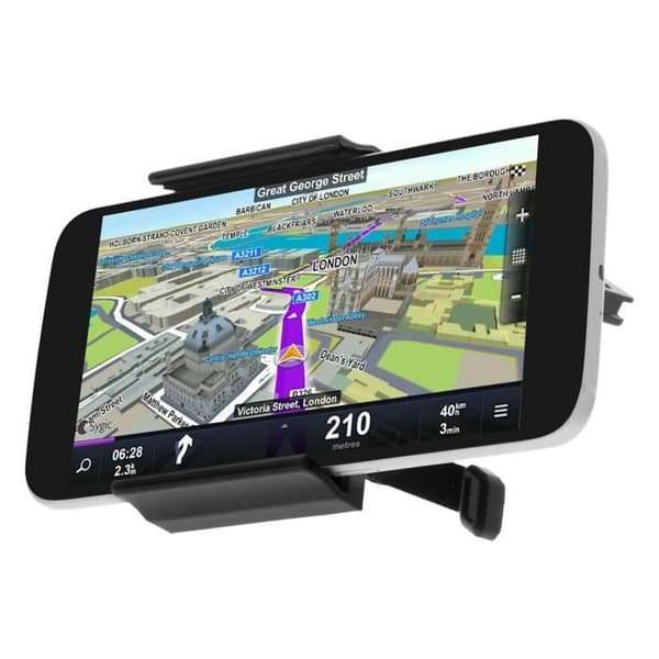 Stöd för bil - FOREVER - Luftgaller - Rotativ 360° - Lutbar - Halkfri