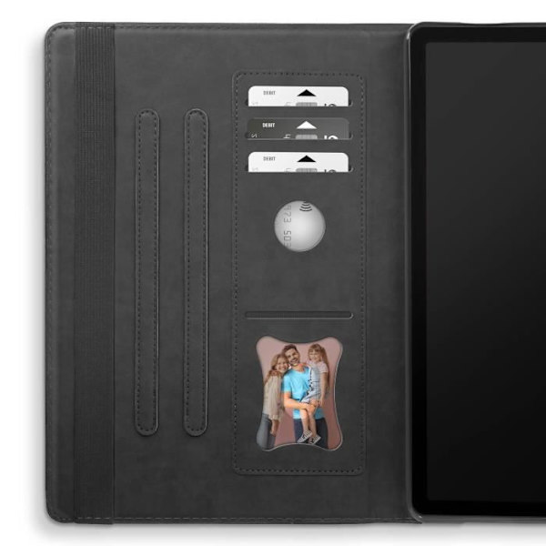 Kotelo Xiaomi Redmi Pad SE:lle - AVIZAR - Monilokeroinen lompakko - Videotuki - Musta Svart