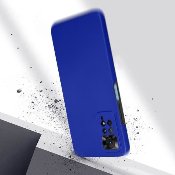 Heldeksel - AVIZAR - Xiaomi Redmi Note 11/11s - 360° beskyttelse - Hårdt bagcover - Blød blå Blå