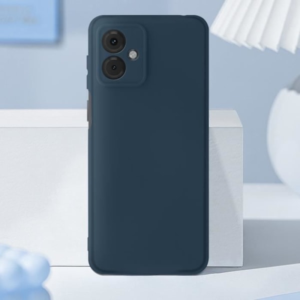 Coque - AVIZAR - Moto G14 - Semi-rigide - Soft-touch - Skydd mot stötar och repor Blå