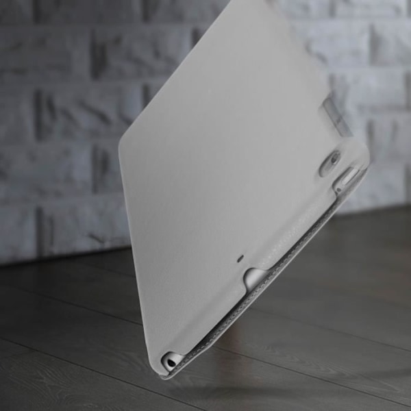 iPad Air 2 Fodral - Akashi - Videostöd + Tangentbord - Ekoskinn - Grå - Semi-styv Grå
