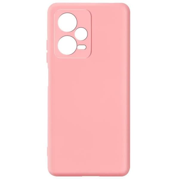 Cover - ADVARSE - Redmi Note 12 Pro - Semi-hård silikone - Stødbeskyttelse - Rosa Ros