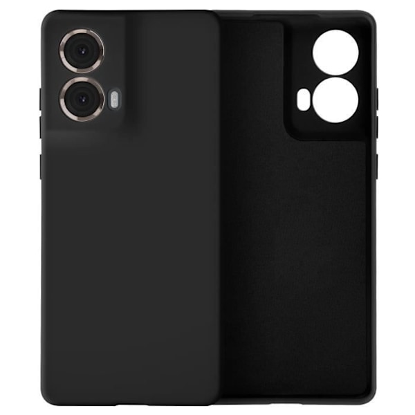 Coque - ILMOITTAA - Motorola Moto G85 - Puolijäykkä - Pehmeä kosketus - Jälkiä estävä Musta Svart