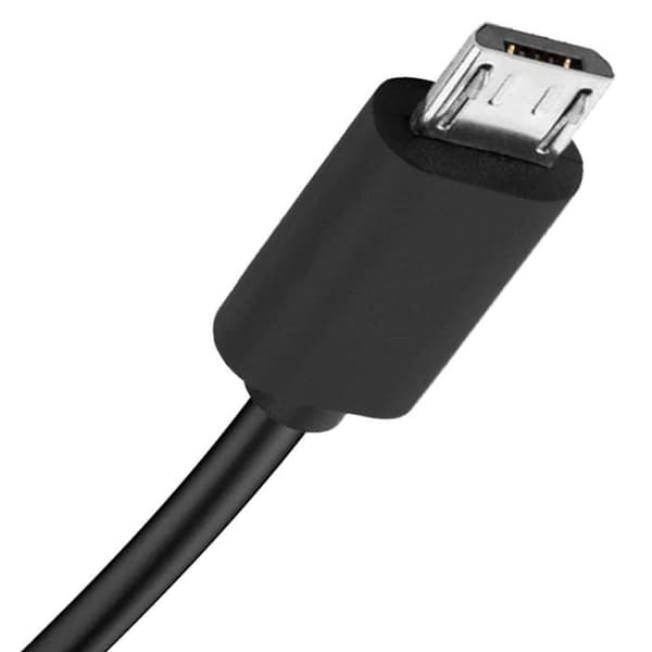 USB-kabel - GRAB 'N GO - Micro USB - 1m - Snabbladdning - Kompatibel med Android Svart