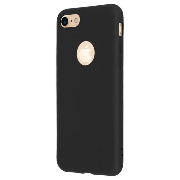 Coque - Forcell - iPhone 7, iPhone 8 - Silikone Gel - Fleksibel - Sort Sort