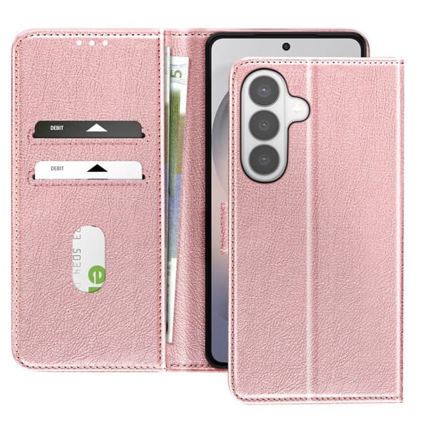 Pungetui til Galaxy S26 Plus Chesterfield Prægning Standfunktion Rosa Ros