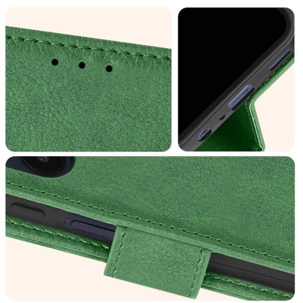 Fodral för Samsung Galaxy A25 plånbok och videohållare Fern Green
