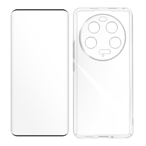 Etui til Xiaomi 13 Ultra - AVIZAR - Buet kant - 360° fuld beskyttelsespakke Svart
