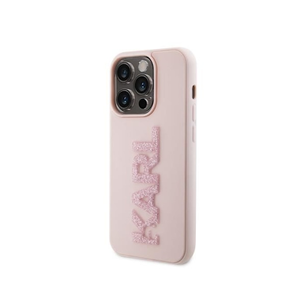 Cover til Apple iPhone 15 Pro 3D Gummi Karl Glitter Karl Lagerfeld Pink Rosa