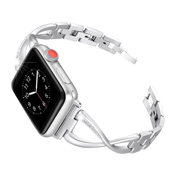 Armbånd til Apple Watch 38/40/41mm i rustfrit stål Infinity Eko Silver Grå