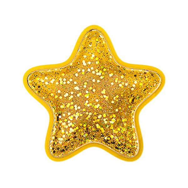 Support til smartphone PopGrip Premium MagSafe Glitrende Stjerne PopSockets Guld Gul