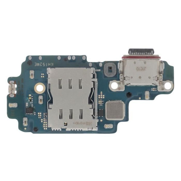 AVIZAR-latausliitin Galaxy S22 Ultra Microlle ja SIM-kortinlukijalle, musta Svart
