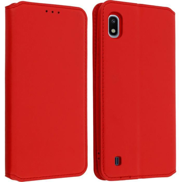 Cover til Samsung Galaxy A10 Folio Cover Video Support Funktion Rød Röd
