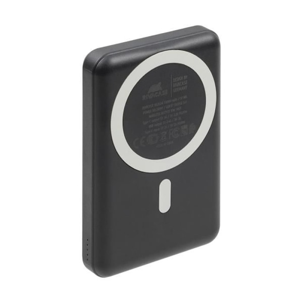 Powerbank VA2604 10000mAh Magsafe Trådløs Qi Opladning 15 W Rivacase Sort Sort