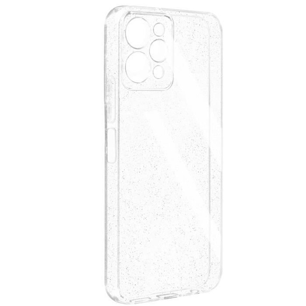 Fodral till Xiaomi Redmi 12 - AVIZAR - Glitter Silikon - Skyddad kamera - Genomskinlig Transparent
