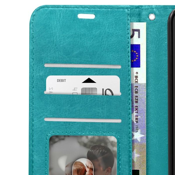 Kotelo Google Pixel 8A:lle - MAYAXESS - Lompakkoteline - Turkoosi Turkos