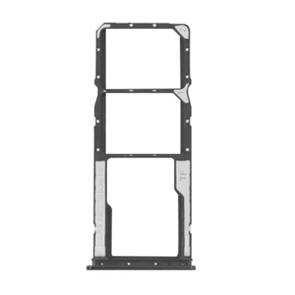 Ersättningsfack för SIM-kort för Xiaomi Redmi Note 11 - Xiaomi - Svart - Dual Nano SIM + Micro-SD svart