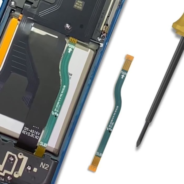 Hovedforbindelsestape til Samsung Galaxy A51 Original Samsung Blå Blå
