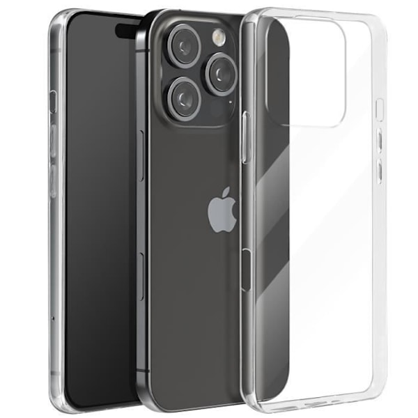 Tyndt etui til iPhone 16 Pro Tykkelse 0,5 mm Silikone Anti-fugt gennemsigtig Transparent