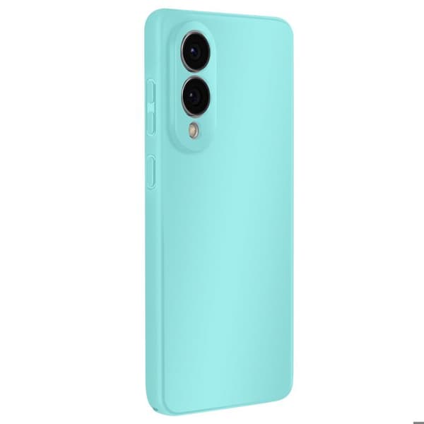 Coque för Galaxy S25 Edge Soft-Touch i Halvhårt Turkos Blå