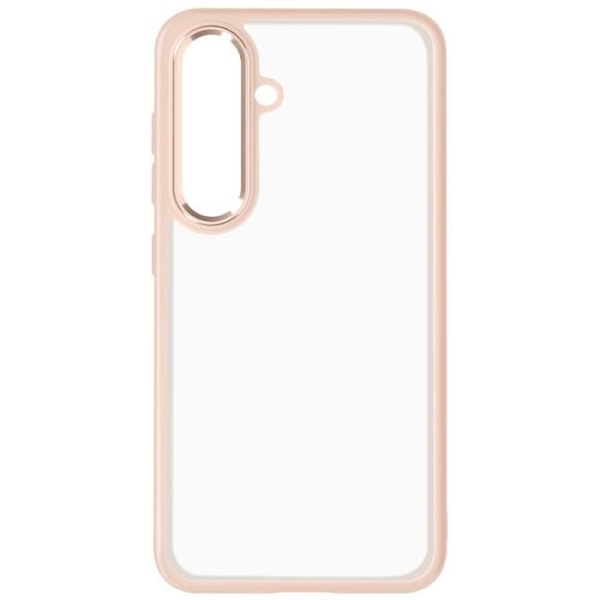 Fodral till Samsung S24 Plus Hard Back Soft Contour Smoked Design Powder Pink