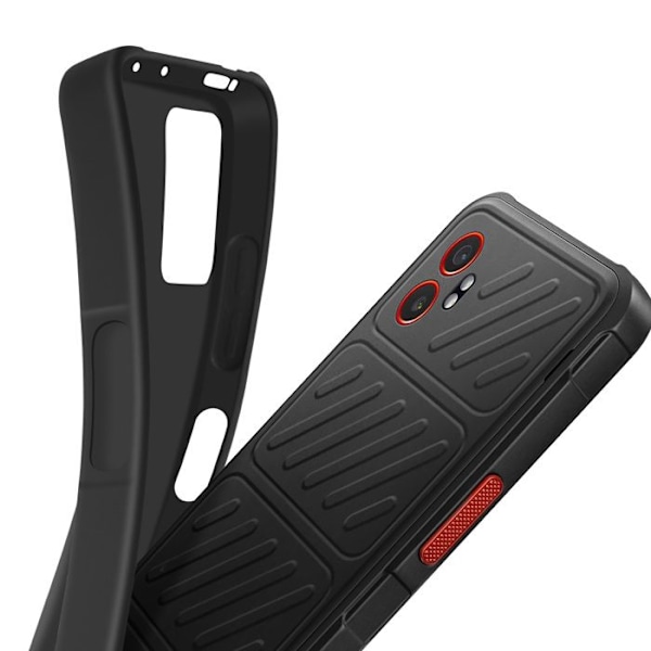 Coque til Samsung Galaxy Xcover 7 Pro Silikone Blød Mat Sort Svart