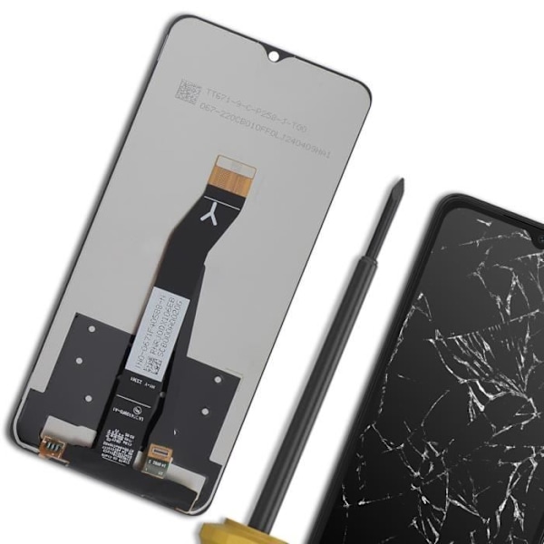 LCD-skærm og berøringsglas til Xiaomi Redmi A3 Sort Svart