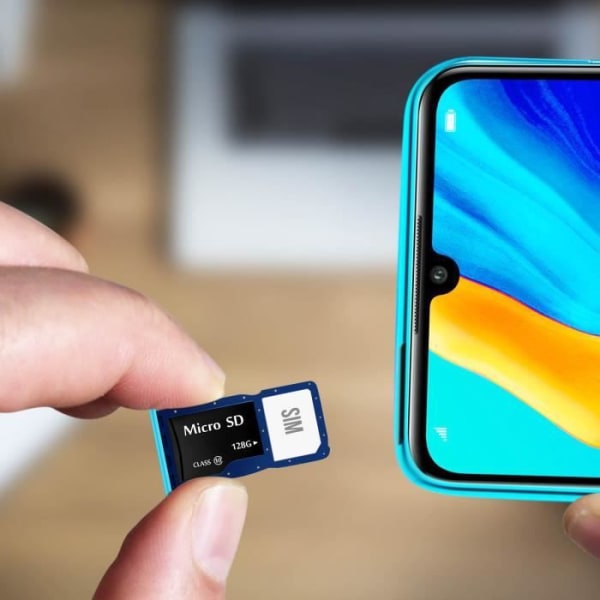 Huawei P30 Lite Sim og Micro SD-kortbakke kompatibel reservedel Blå