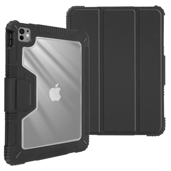 Stötsäkert fodral för iPad Pro 11 2024 - AKASHI - Svart - Förstärkta hörn - Video/tangentbordsstöd Svart