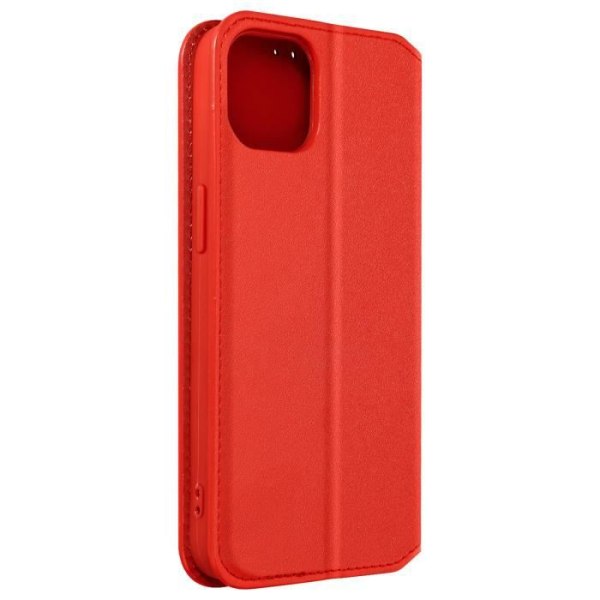 iPhone 13 Flip Wallet Fodral Video Support Funktion Röd - AVIZAR - iPhone 13 - Stel - Matt - Blandad Röd