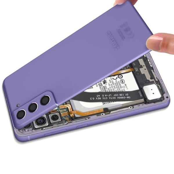 Batteri Cache - SAMSUNG - Galaxy S21 FE - Lavendel - Nem installation Lavendel