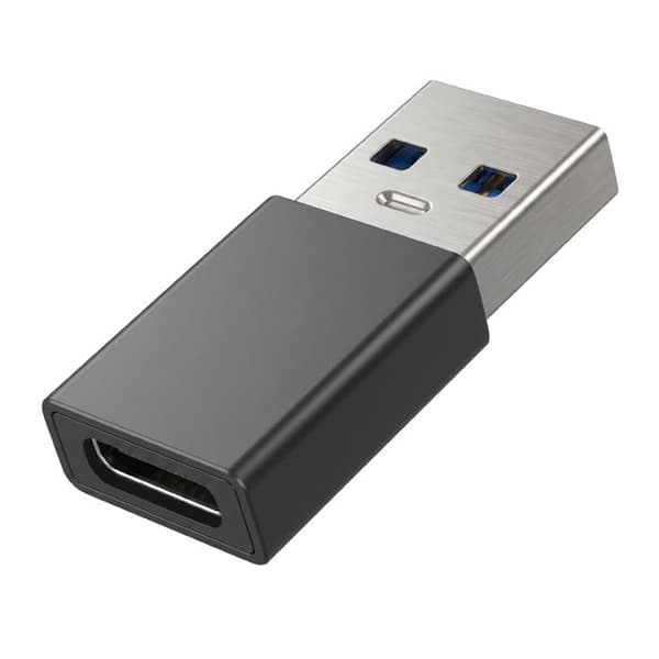 USB-C Hun til USB 3.0 Han Højhastighed 5Gbps Blue Star Sort