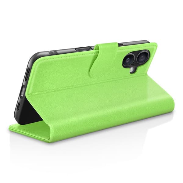 Plånboksfodral för iPhone 16 Plus med stöd och magnetflik Zanaé Grön Grön