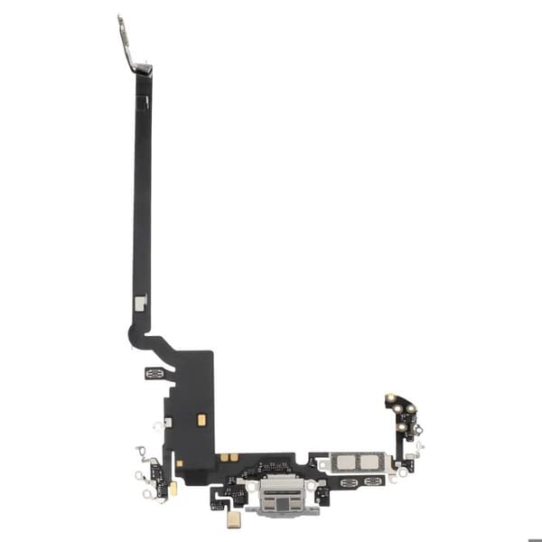 USB-C-latausliitin iPhone 17 Pro Maxille integroidulla mikrofonilla, hopea Grå