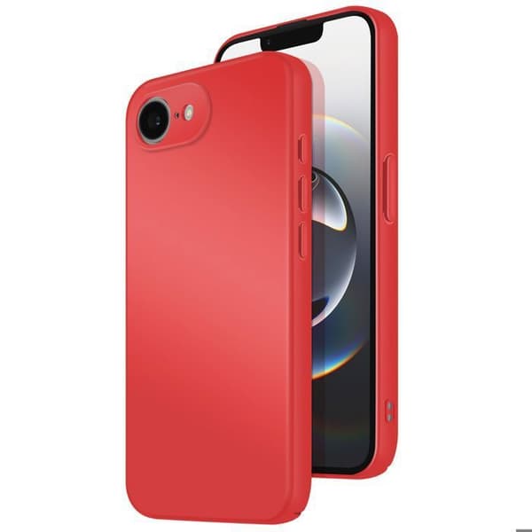 Coque Soft-Touch silikonisarja Fast Cover iPhone 17:lle – Punainen Röd