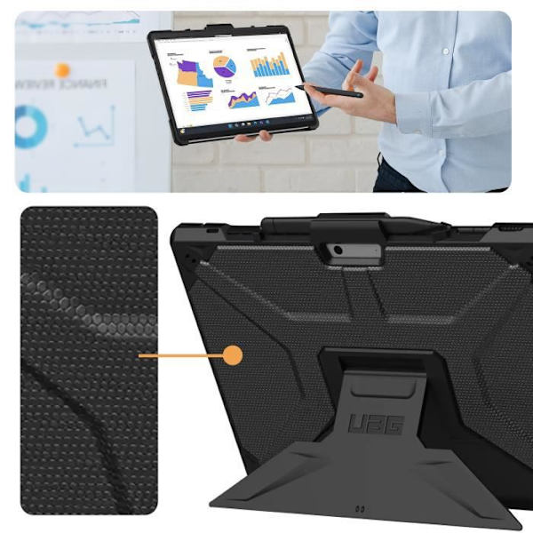 Skal till Microsoft Surface Pro 9 Anti-Slip Kickstand UAG Metropolis Svart