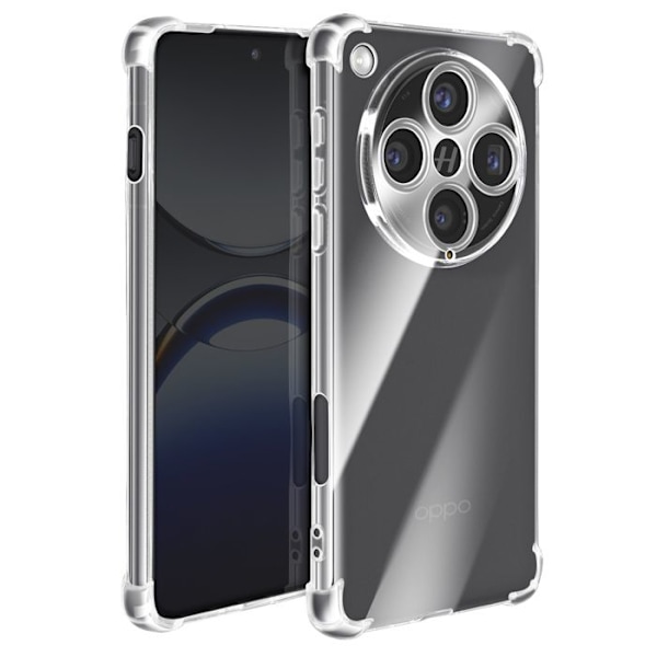 Stöttålig skal för Oppo Find X8 Pro med förstärkta hörn, Transparent Vit
