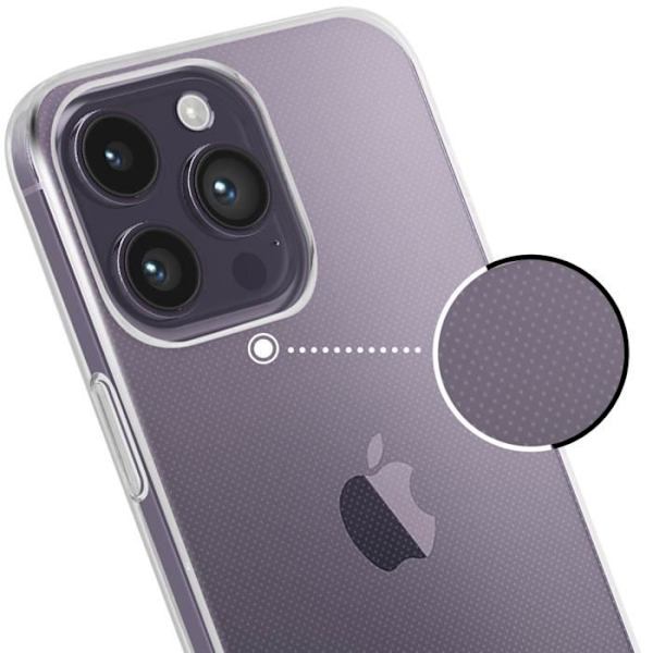 iPhone 14 Pro Max tunt genomskinligt fodral