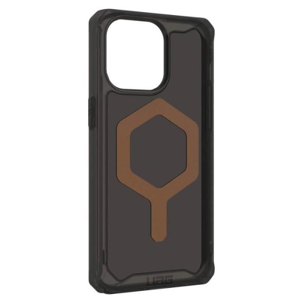UAG MagSafe Fodral för iPhone 15 Pro Max Stötsäker Slim Black and Bronze Plyo Series
