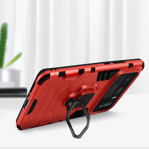 Coque Antichoc - AVIZAR - Xiaomi Mi 11 Ultra - Röd - Videostöd - Ultra-resistent Röd