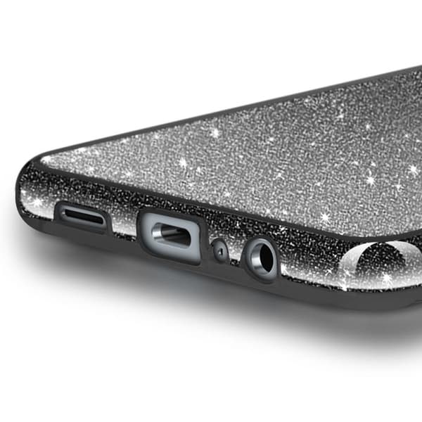 Coque - Samsung Galaxy A06 - Pailletter - Stødabsorberende - Glitrende Sort Svart