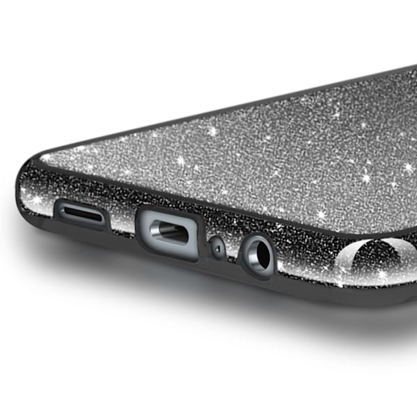 Glittrande Stöttålig Skal för Samsung Galaxy A06 Svart Svart
