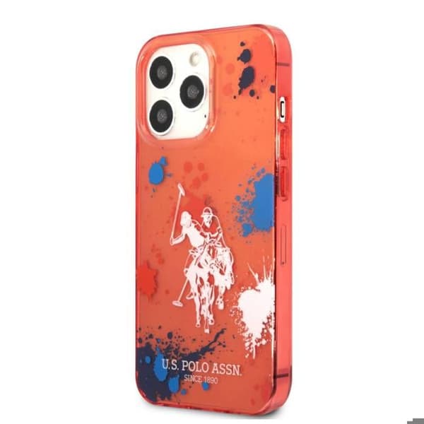 Coque för iPhone 14 Pro Max U.S Polo - Röd Rød
